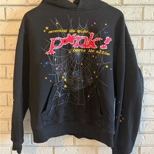 Authentic Sp5der “Nevermind the Spider, Here’s the Slime” Hoodie – Black